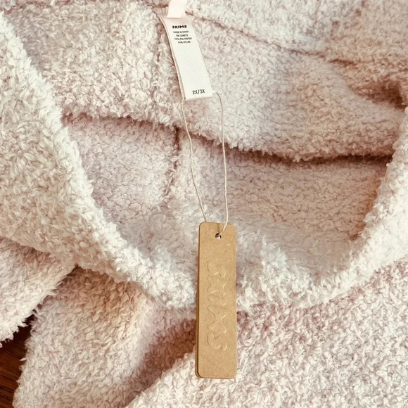 SKIMS Cozy Knit Pants 2X/3X in Dusk Pink Wide Leg Teddy Lounge Boucle Kardashian - Picture 8 of 16